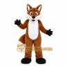 Brown Fox Mascot Costume with Custom Logo Brown Fox Mascot Costume with Custom Logo