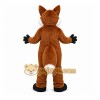 Brown Fox Mascot Costume with Custom Logo Brown Fox Mascot Costume with Custom Logo
