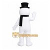 White Snowman Mascot Costume with Custom Logo White Snowman Mascot Costume with Custom Logo