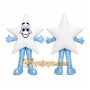 White Star Mascot Costume with Custom Logo