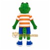 Green Alligator Mascot Costume with Custom Logo Green Alligator Mascot Costume with Custom Logo