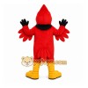 Red Bird Mascot Costume with Custom Logo