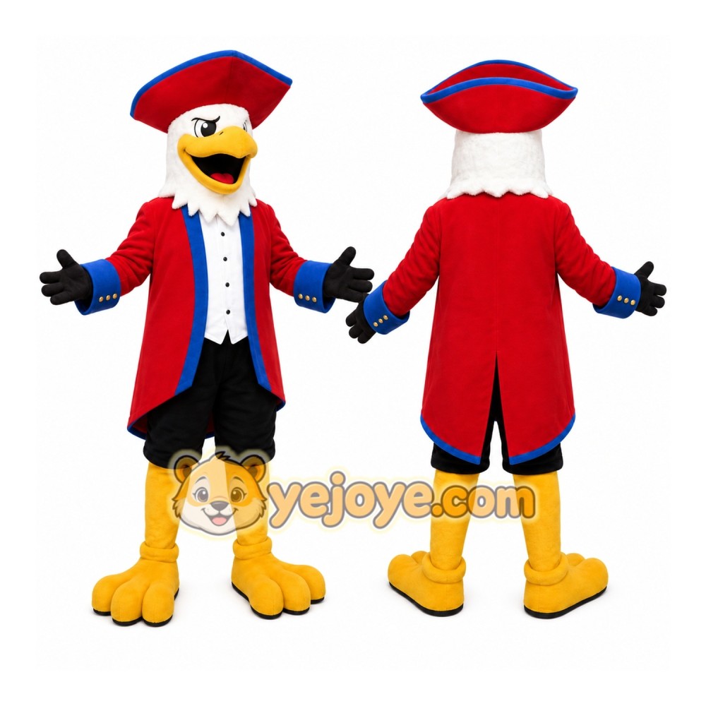 Red Bird Mascot Costume with Custom Logo