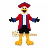 Red Bird Mascot Costume with Custom Logo