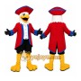 Red Bird Mascot Costume with Custom Logo