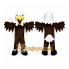 Brown Eagle Mascot Costume with Custom Logo Brown Eagle Mascot Costume with Custom Logo