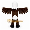 Brown Eagle Mascot Costume with Custom Logo Brown Eagle Mascot Costume with Custom Logo