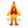 Yellow Chicken Mascot Costume with Custom Logo
