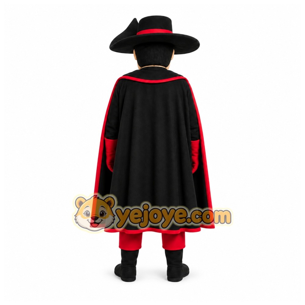Black Superhero Mascot Costume with Custom Logo Black Superhero Mascot Costume with Custom Logo