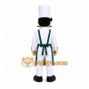 White Chef Mascot Costume with Custom Logo White Chef Mascot Costume with Custom Logo