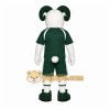 Green Ram Mascot Costume with Custom Logo Green Ram Mascot Costume with Custom Logo