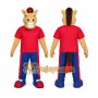 Tan Horse Mascot Costume with Custom Logo