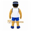 Tan Human Mascot Costume with Custom Logo Tan Human Mascot Costume with Custom Logo