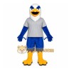White Bird Mascot Costume with Custom Logo White Bird Mascot Costume with Custom Logo