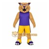 Tan Cat Mascot Costume with Custom Logo Tan Cat Mascot Costume with Custom Logo