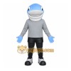 Blue Dolphin Mascot Costume with Custom Logo Blue Dolphin Mascot Costume with Custom Logo