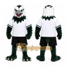 Black Eagle Mascot Costume with Custom Logo Black Eagle Mascot Costume with Custom Logo