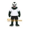 Black Eagle Mascot Costume with Custom Logo Black Eagle Mascot Costume with Custom Logo