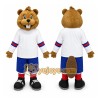 Brown Beaver Mascot Costume with Custom Logo Brown Beaver Mascot Costume with Custom Logo