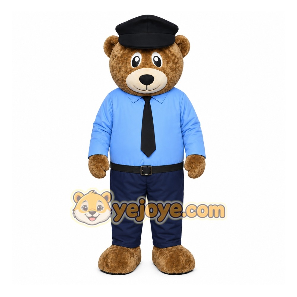 Brown Bear Mascot Costume with Custom Logo Brown Bear Mascot Costume with Custom Logo