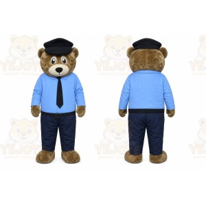 Brown Bear Mascot Costume with Custom Logo