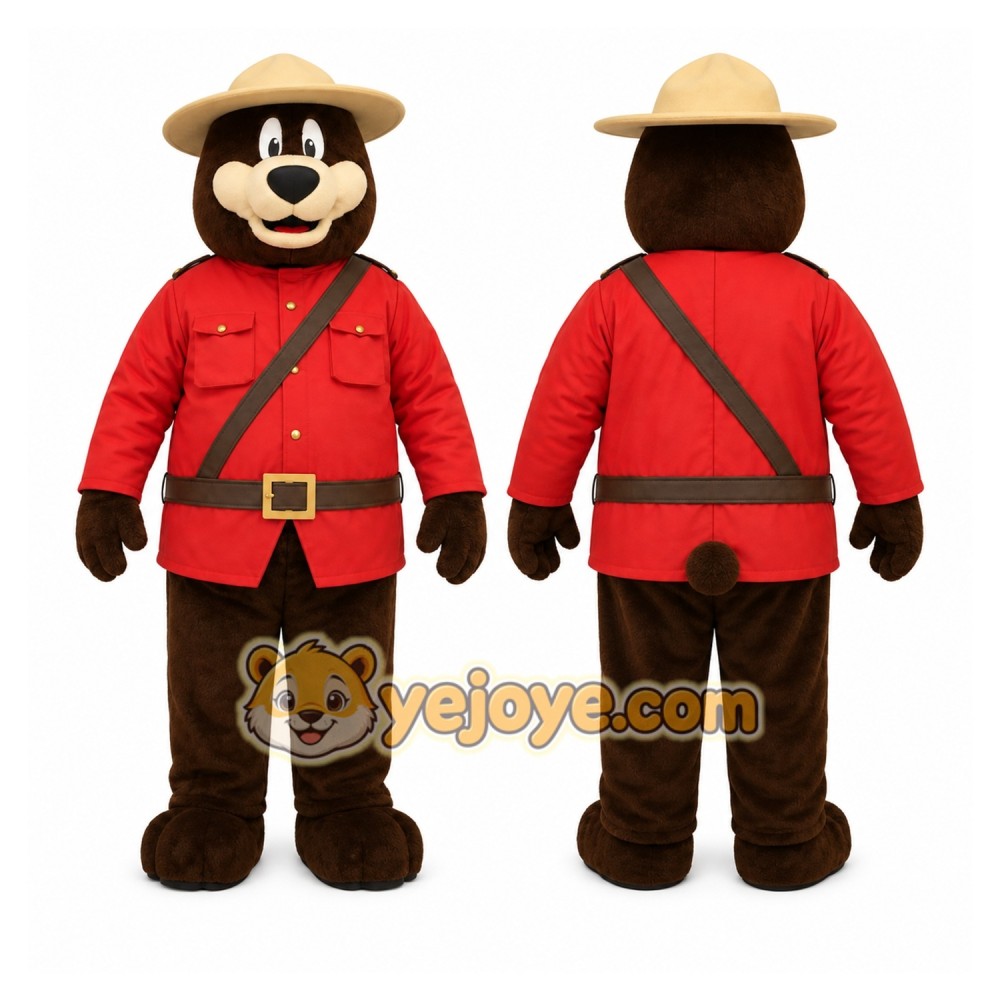 Brown Bear Mascot Costume with Custom Logo Brown Bear Mascot Costume with Custom Logo