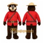 Brown Bear Mascot Costume with Custom Logo