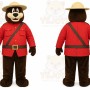 Brown Bear Mascot Costume with Custom Logo