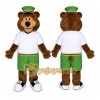 Brown Bear Mascot Costume with Custom Logo Brown Bear Mascot Costume with Custom Logo
