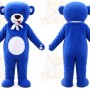 Brown Bear Mascot Costume with Custom Logo