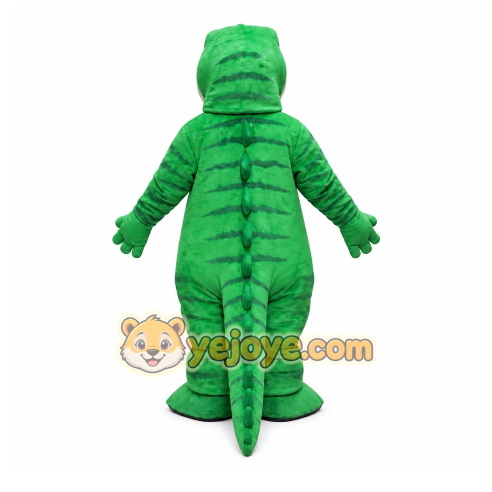 Green Alligator Mascot Costume with Custom Logo Green Alligator Mascot Costume with Custom Logo