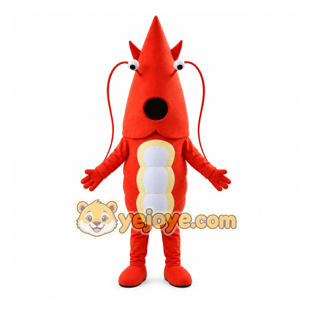 Red Lobster Mascot Costume with Custom Logo Red Lobster Mascot Costume with Custom Logo