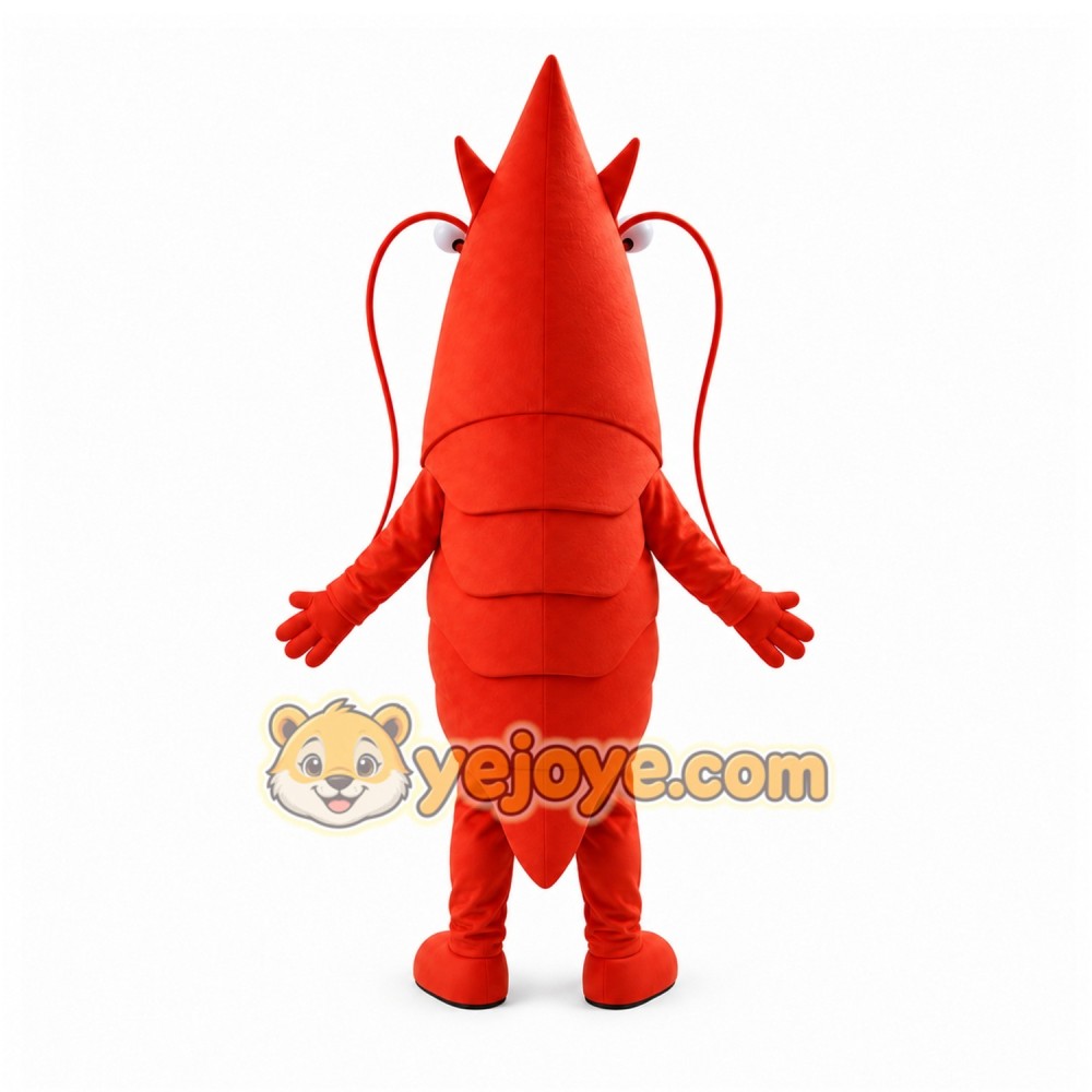 Red Lobster Mascot Costume with Custom Logo Red Lobster Mascot Costume with Custom Logo