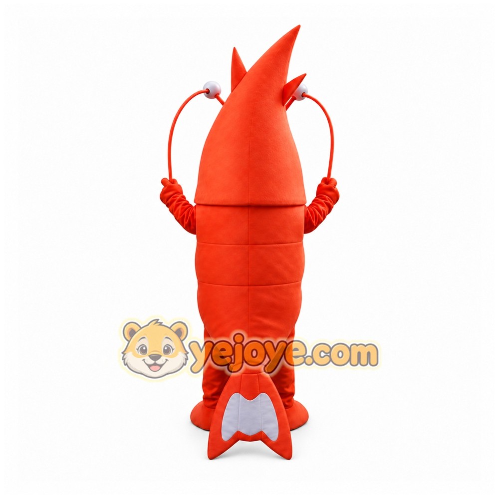 Red Lobster Mascot Costume with Custom Logo Red Lobster Mascot Costume with Custom Logo