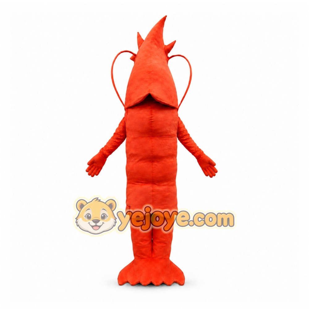 Red Lobster Mascot Costume with Custom Logo Red Lobster Mascot Costume with Custom Logo