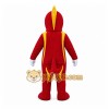 Red Bird Mascot Costume with Custom Logo