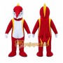 Red Bird Mascot Costume with Custom Logo