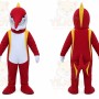 Red Bird Mascot Costume with Custom Logo