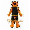 Orange Tiger Mascot Costume with Custom Logo Orange Tiger Mascot Costume with Custom Logo
