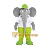 Gray Elephant Mascot Costume with Custom Logo Gray Elephant Mascot Costume with Custom Logo