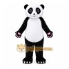 Black Panda Mascot Costume with Custom Logo Black Panda Mascot Costume with Custom Logo