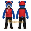 Blue Bear Mascot Costume with Custom Logo Blue Bear Mascot Costume with Custom Logo
