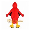 Red Bird Mascot Costume with Custom Logo