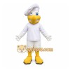 White Bird Mascot Costume with Custom Logo