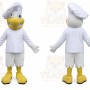 White Bird Mascot Costume with Custom Logo