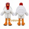 White Bird Mascot Costume with Custom Logo