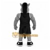 Gray Horse Mascot Costume with Custom Logo Gray Horse Mascot Costume with Custom Logo