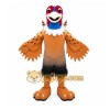 Brown Bird Mascot Costume with Custom Logo Brown Bird Mascot Costume with Custom Logo