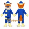 Blue Fox Mascot Costume with Custom Logo Blue Fox Mascot Costume with Custom Logo