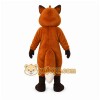Orange Fox Mascot Costume with Custom Logo Orange Fox Mascot Costume with Custom Logo
